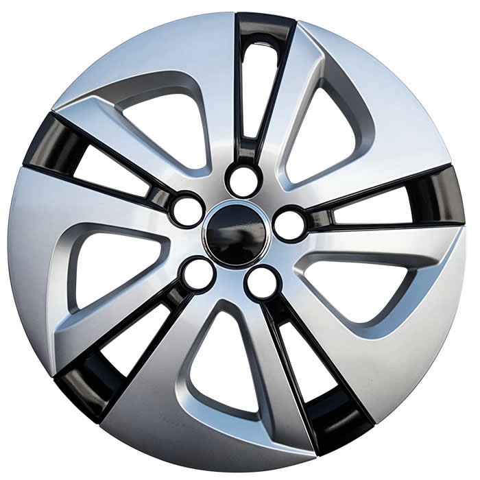 2016 2017 2018 Prius Hubcap Replica 15 inch Prius Wheel Cover Silver & Black Finish 2016 2017 2018 Prius Hubcap Replica 15 inch Prius Wheel Cover Silver & Black Finish