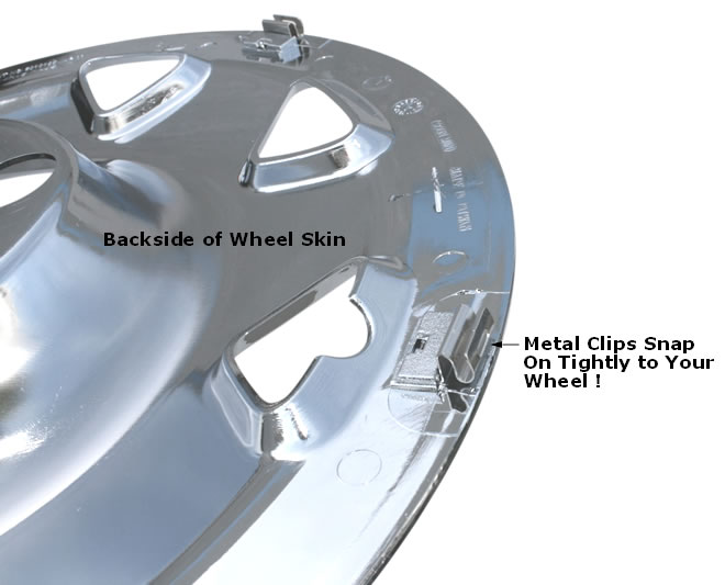 15 inch Chrome 97' 98' 99' 00' 01' Honda CRV Wheel Cover Skin