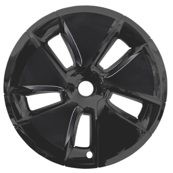 2017 2018 2019 2020 2021 2022 2023 Tesla Model 3 hubcap direct replacement Model 3 wheel cover Black finish 5 spoke cap wheel trim