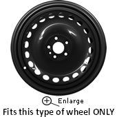 Dodge Ram ProMaster City Hubcaps Black