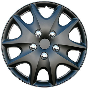 14 inch matte black hubcaps