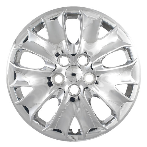 13' 14' Fusion Hubcap 16 inch Chrome Finish Replacement Wheel Cover