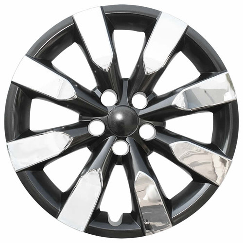 New Chrome Charcoal 2014 2016 Toyota Corolla Hubcap 16