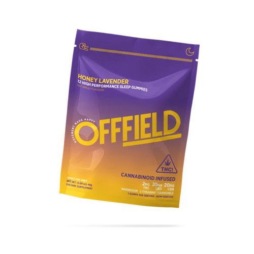 Offfield High Performance Sleep Gummies honey lavender CBD 10 mg gummies from Lone Acorn