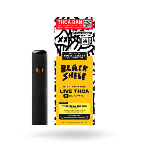 Black Sheep Tropicana Cookies (Sativa) Liquid Diamonds Disposable Vape from Lone Acorn