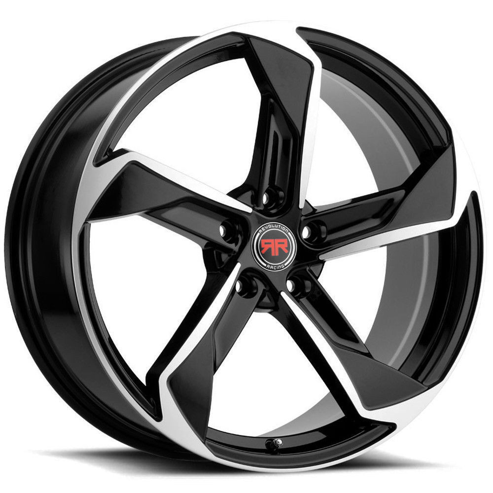 Revolution Racing® RR20 Wheels Rims Black Machined Blue Red