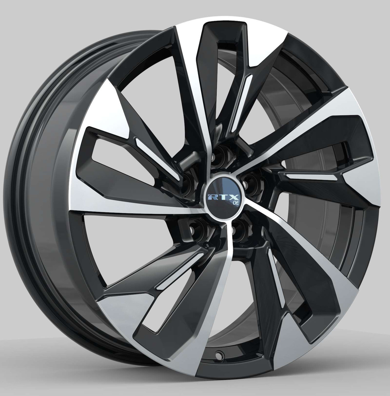 «りょ»20inchホイール③ RTX Mz03 20x8 5x114.3/5x4.5 Gloss Black Machined 45mm Wheels