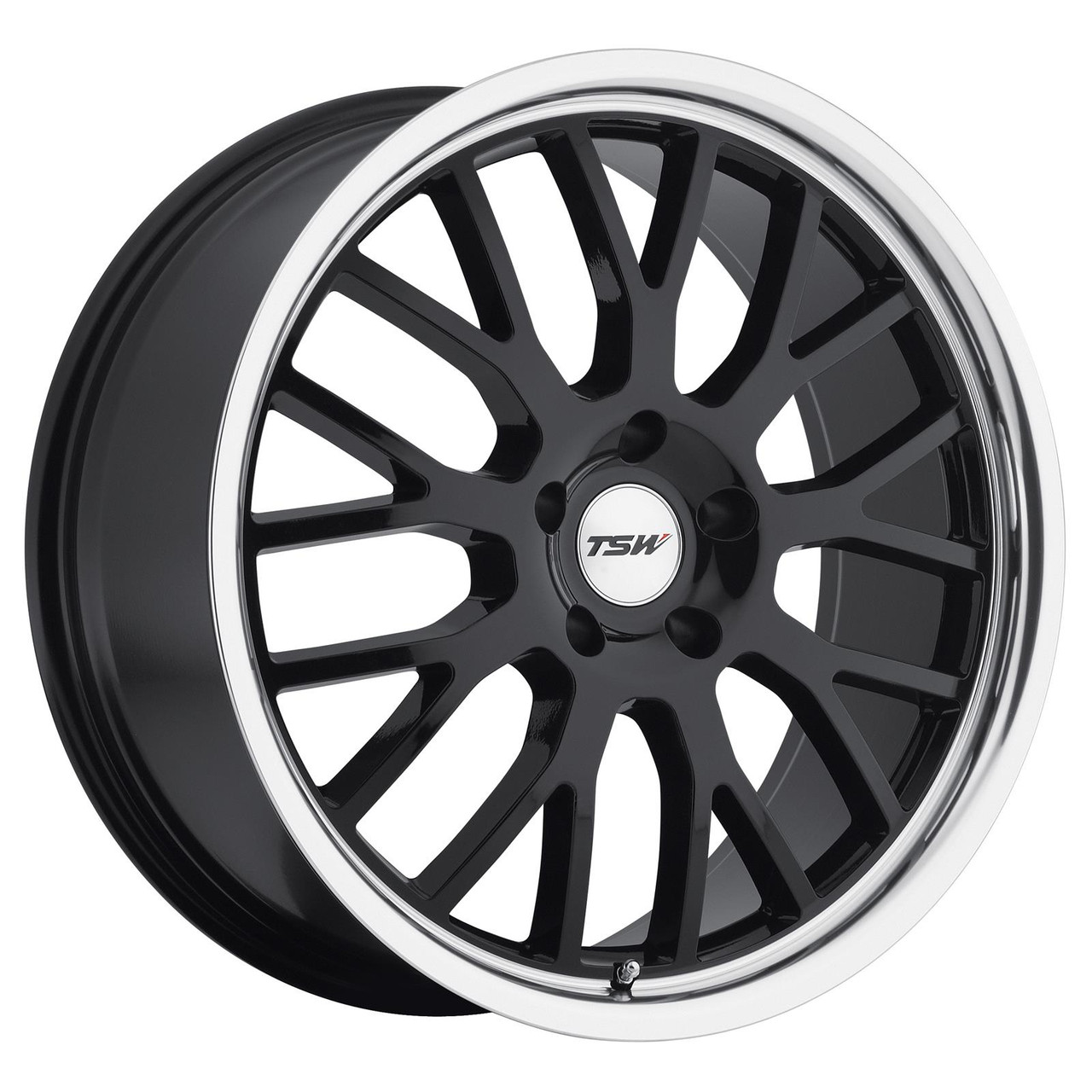 Tsw Tremblant Wheels Rims 19x8 5x100 Gloss Black W/ Machined Lip 35mm ...