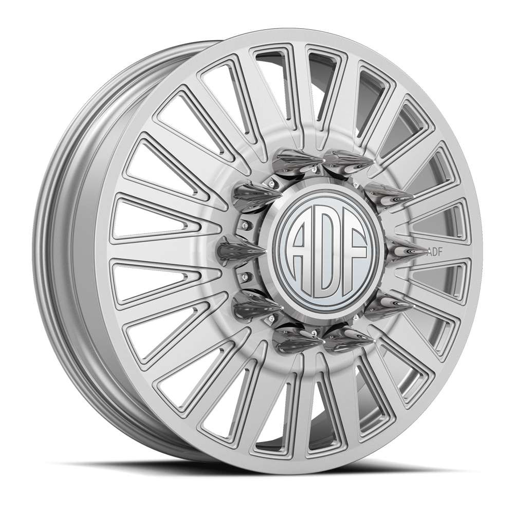 22 Inch Rims Dfd ADF Wheels Spartan 22x8.25 8x200 Hyper Silver 145mm Wheels