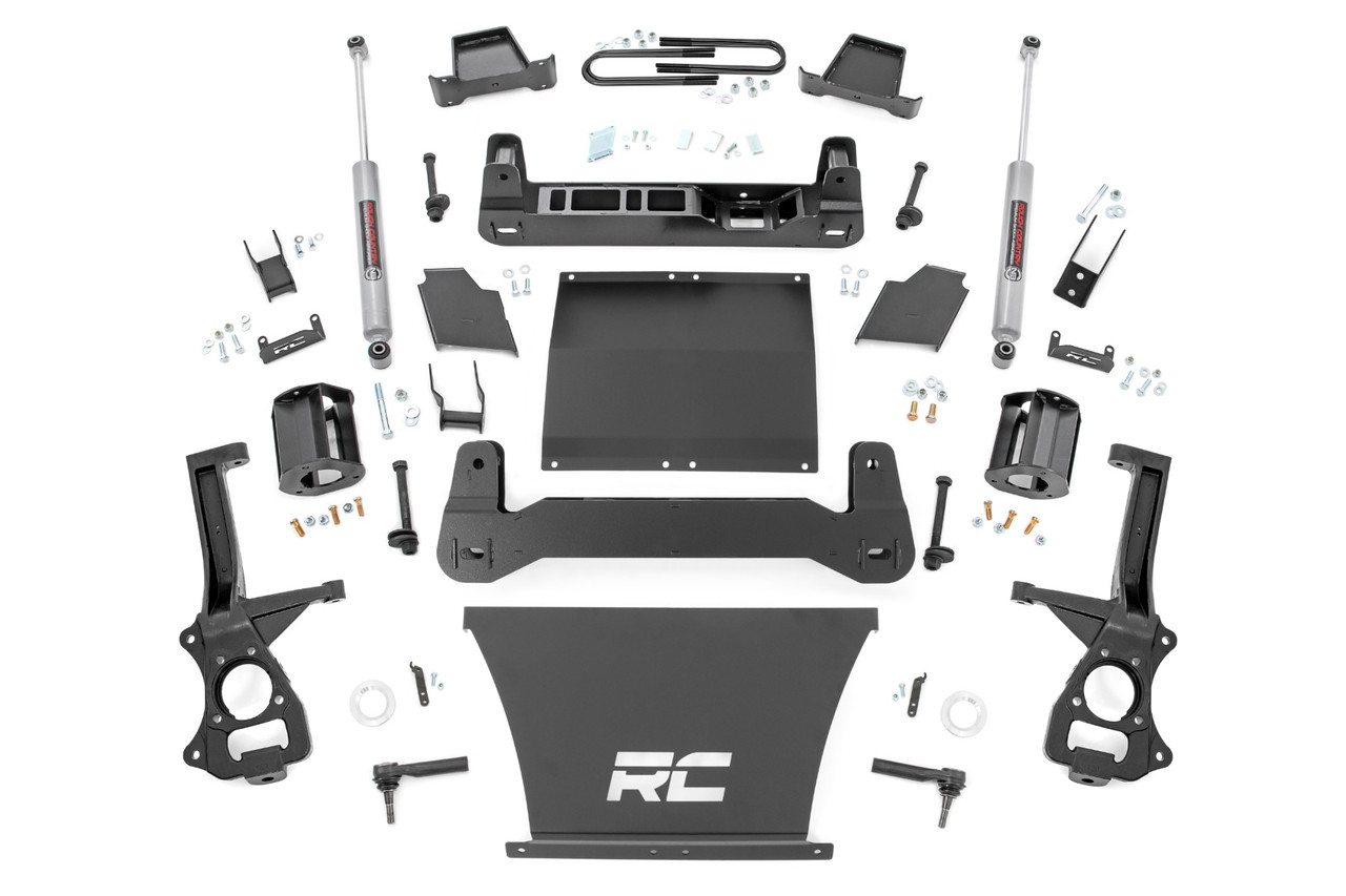 Rough Country 4 Inch Lift Kit - AT4/Trailboss - Chevy/GMC 1500 (2025 ...