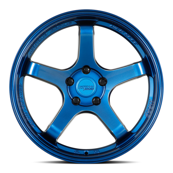 Katana Hr05 Wheels Rims 18x9.5 5x112 Metallic Blue 38mm | HR05-189552BLUE38