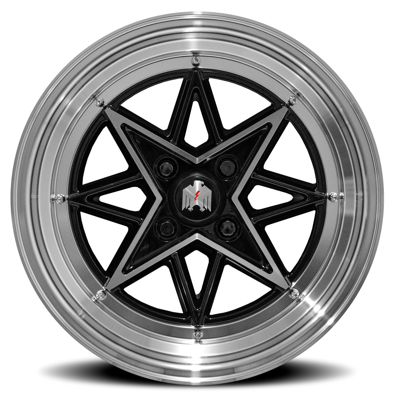 Rader Rims Klassik Rader Rs-L 15x8 4x100 Black Machined Lip 25mm Wheels