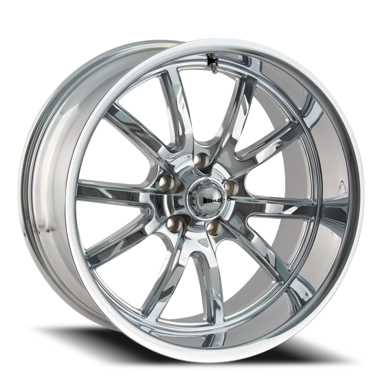 Ridler 650 18x9.5 5x120.65/5x4.75 Chrome 0mm Wheels | BB Wheels