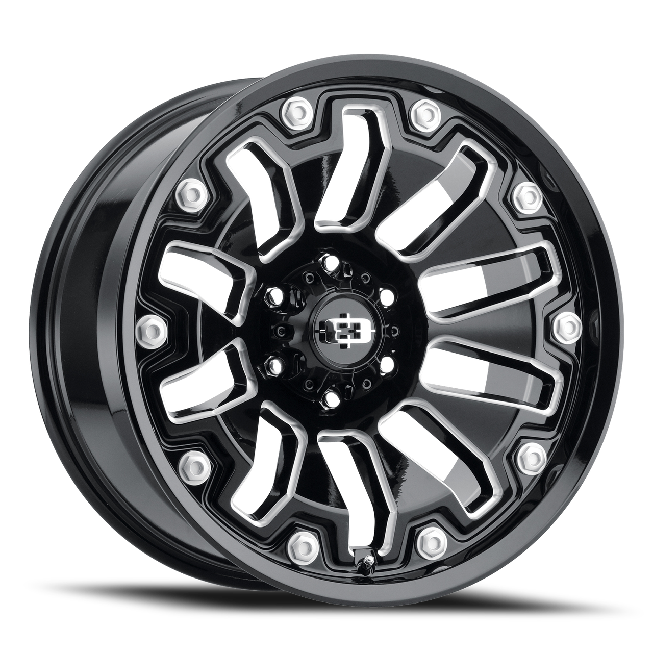 Vision Armor 362 20x9 5x139.7 Gloss Black Spoke 12mm Wheels