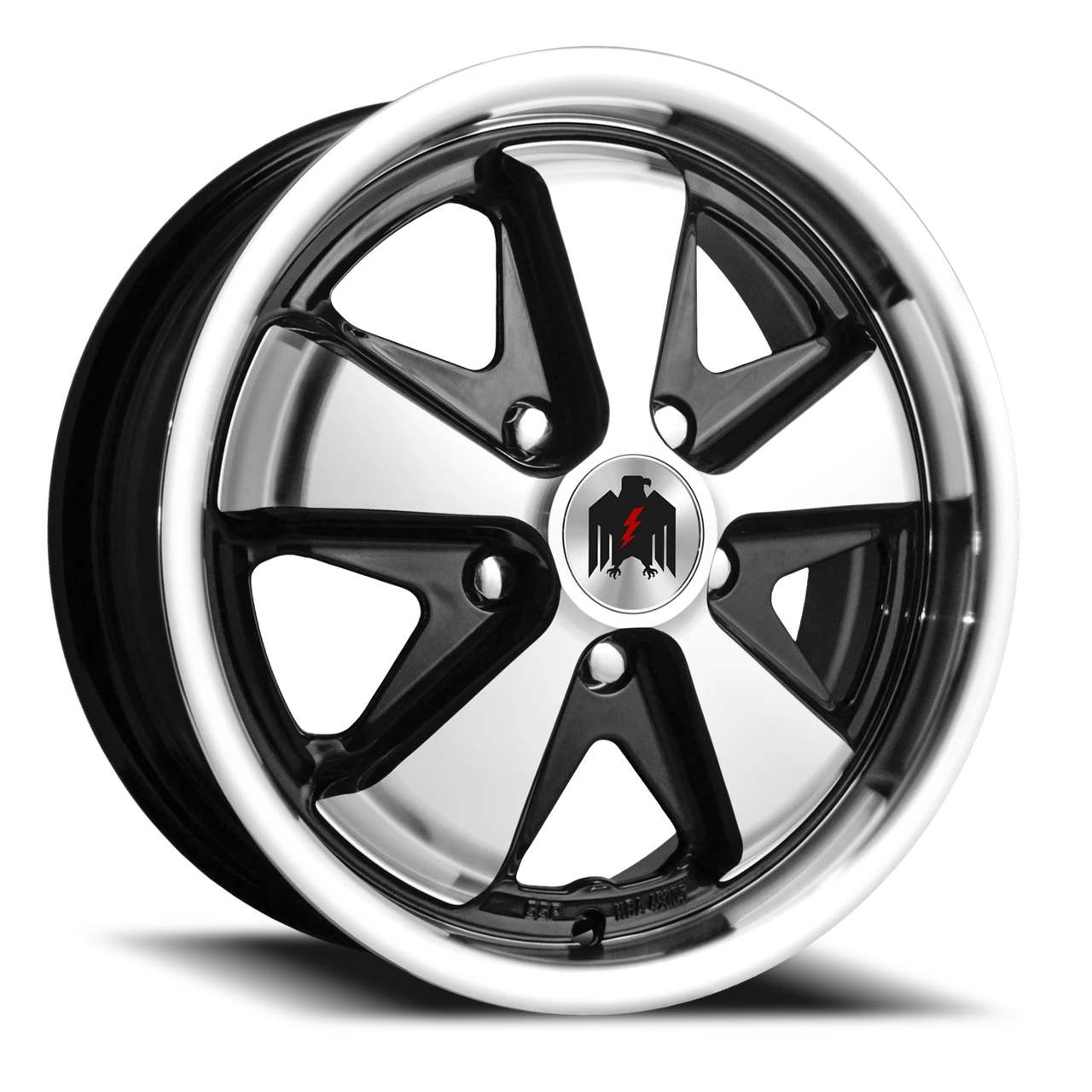 Klassik Rader 911 17x7 5x130 Black Machined Lip 40mm Wheels