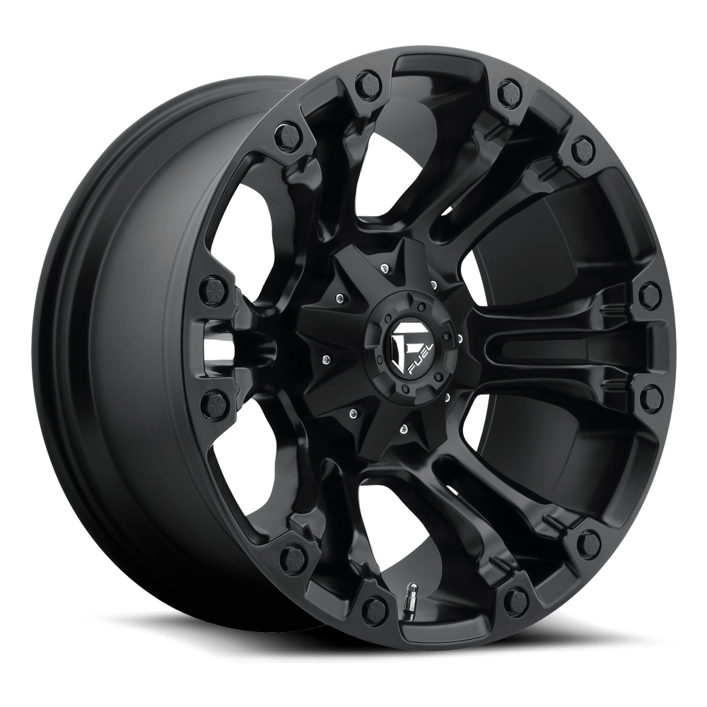 Fuel D560 Vapor Wheels Rims 20x9 5x139.7 5x150 Matte Black 1mm 