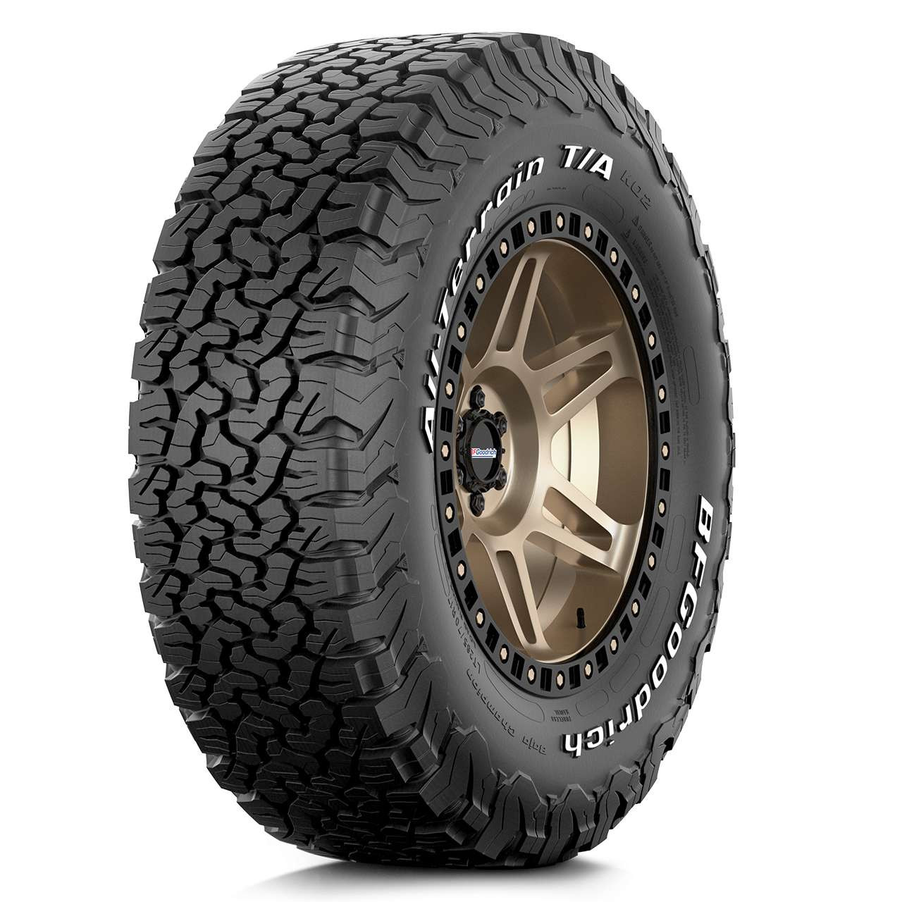 【特価通販】激安◎タイヤ1本☆BF Goodrich　All-Terrain T/A KO2　LT245/70R16 113/110S LRD☆LT245/70-16☆16インチ （ホワイトレター|送料1本500円） 16インチ