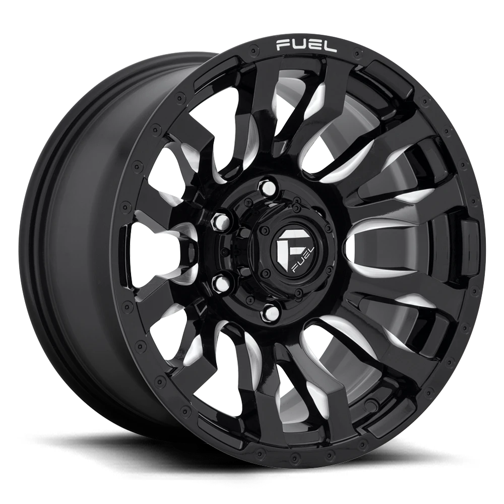 Fuel D673 Blitz 22x10 6x135 Gloss Black Milled -18mm Wheels