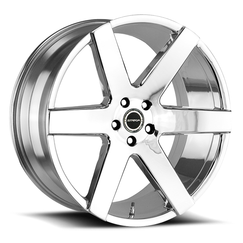 Strada S60 Coda Wheels Rims 20x8.5 6x139.7 Chrome 30mm
