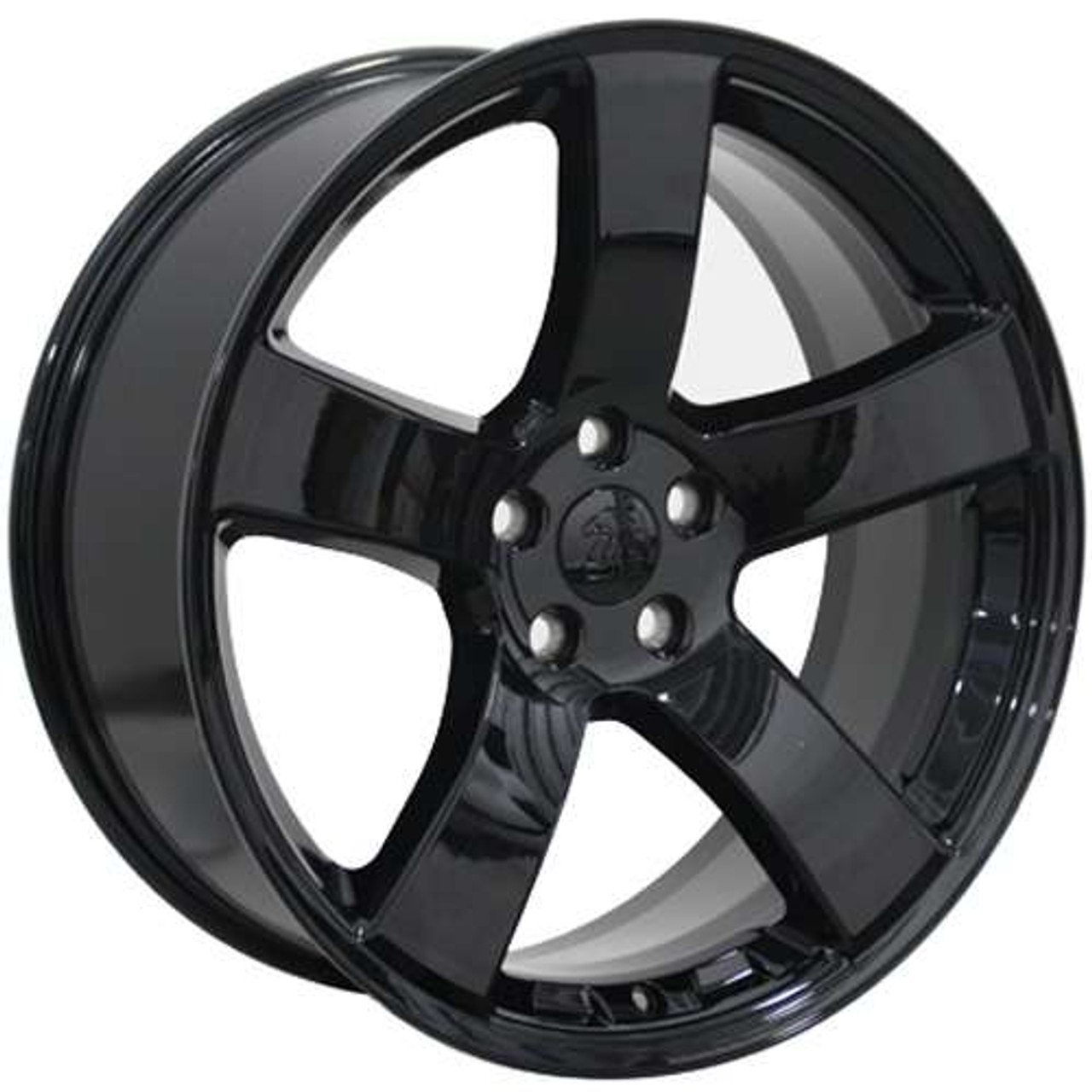 Oe Wheels DG12 Replica OEM Dodge Charger Challenger SRT Wheels Rims 20x8  5x115 Black 24 | DG12-20080-5115-24B