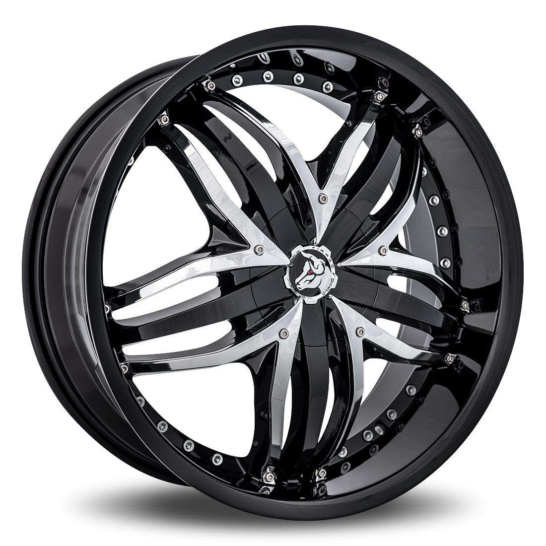 Diablo Angel 20x8.5 Blank Custom Drilled Black 20mm Wheels