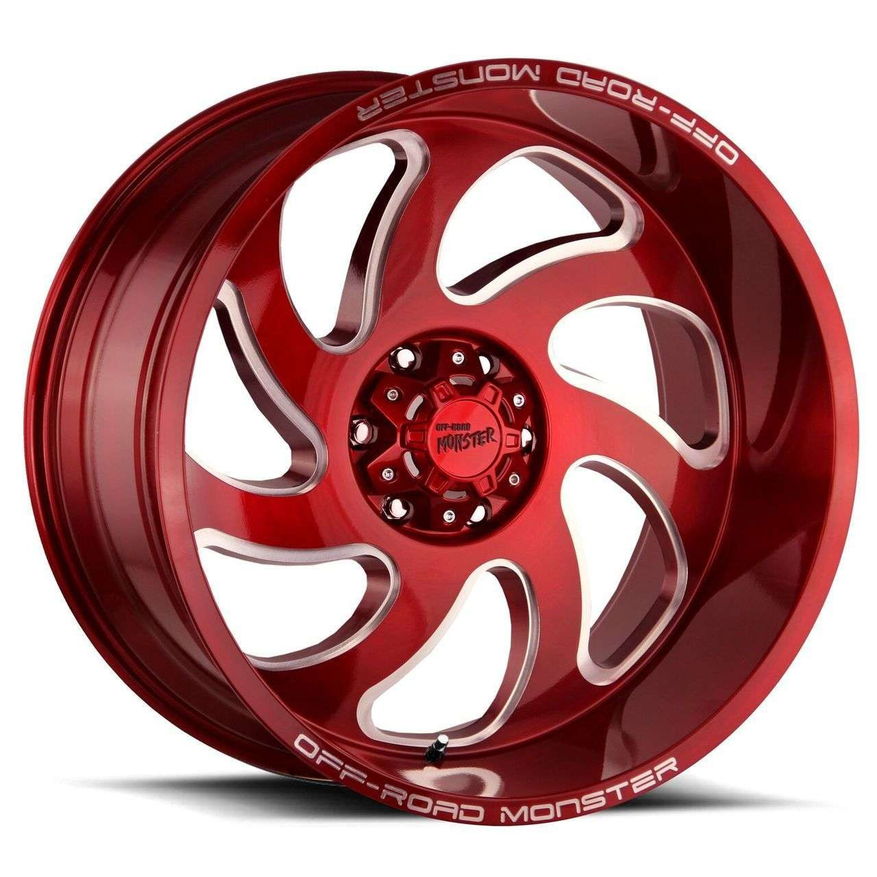 Off Road Monster M07 M07 20x10 Candy Red -19mm Blank Wheels