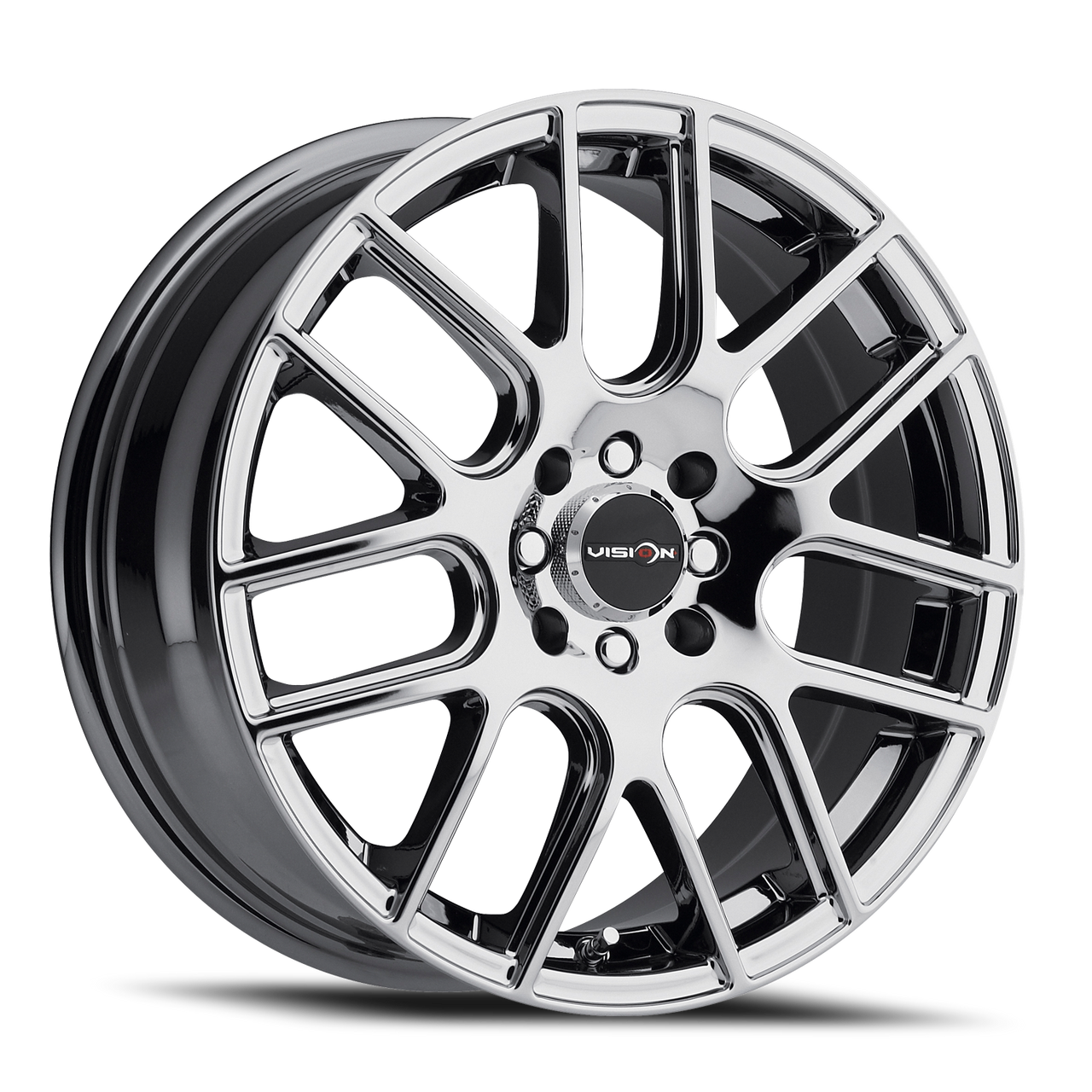 Vision Cross 426 14x5.5 4x100 4x114.3 Chrome 38mm Wheels