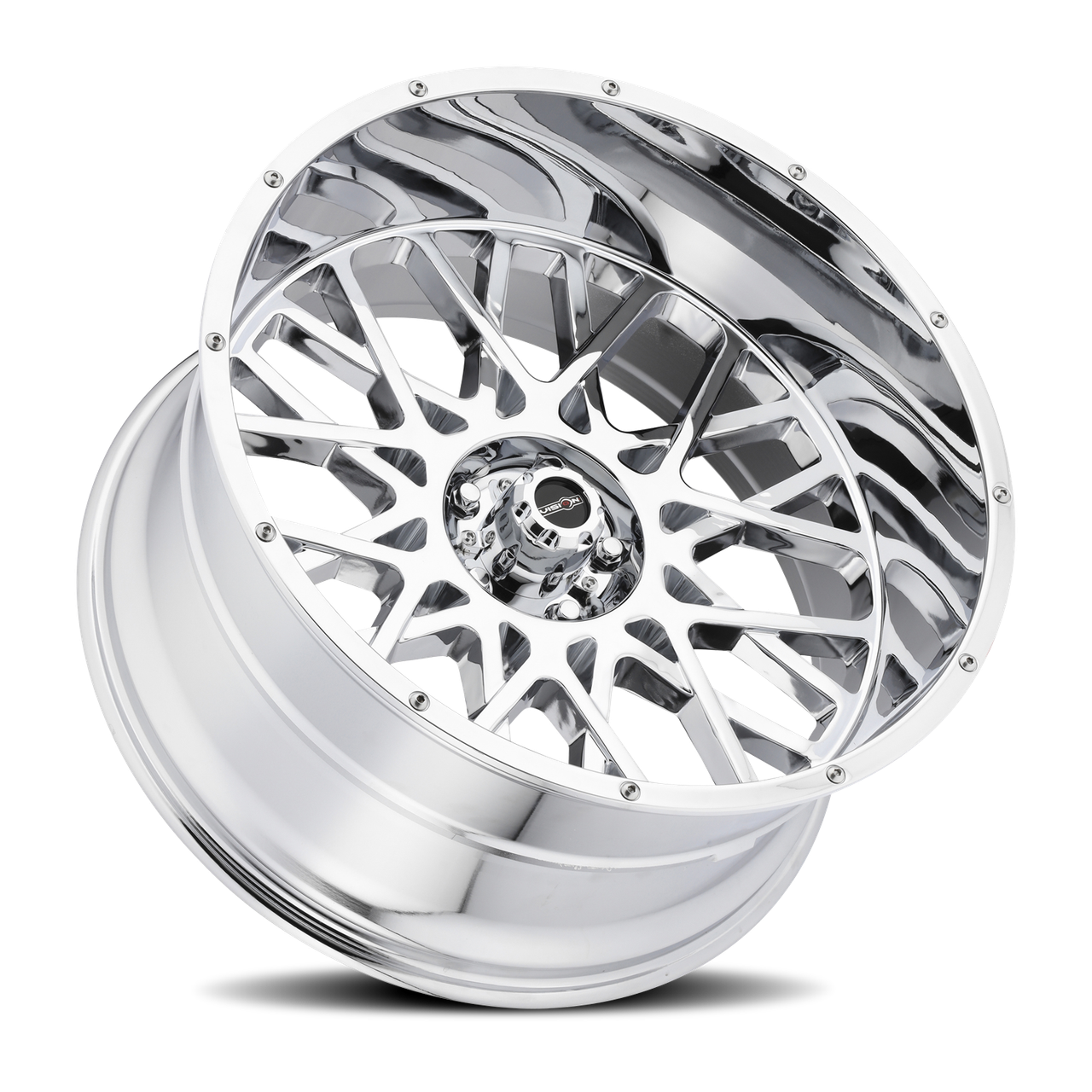 Vison Rocker Rims Vision Rocker 412 20x10 6x139.7/6x5.5 Chrome -25mm Wheels