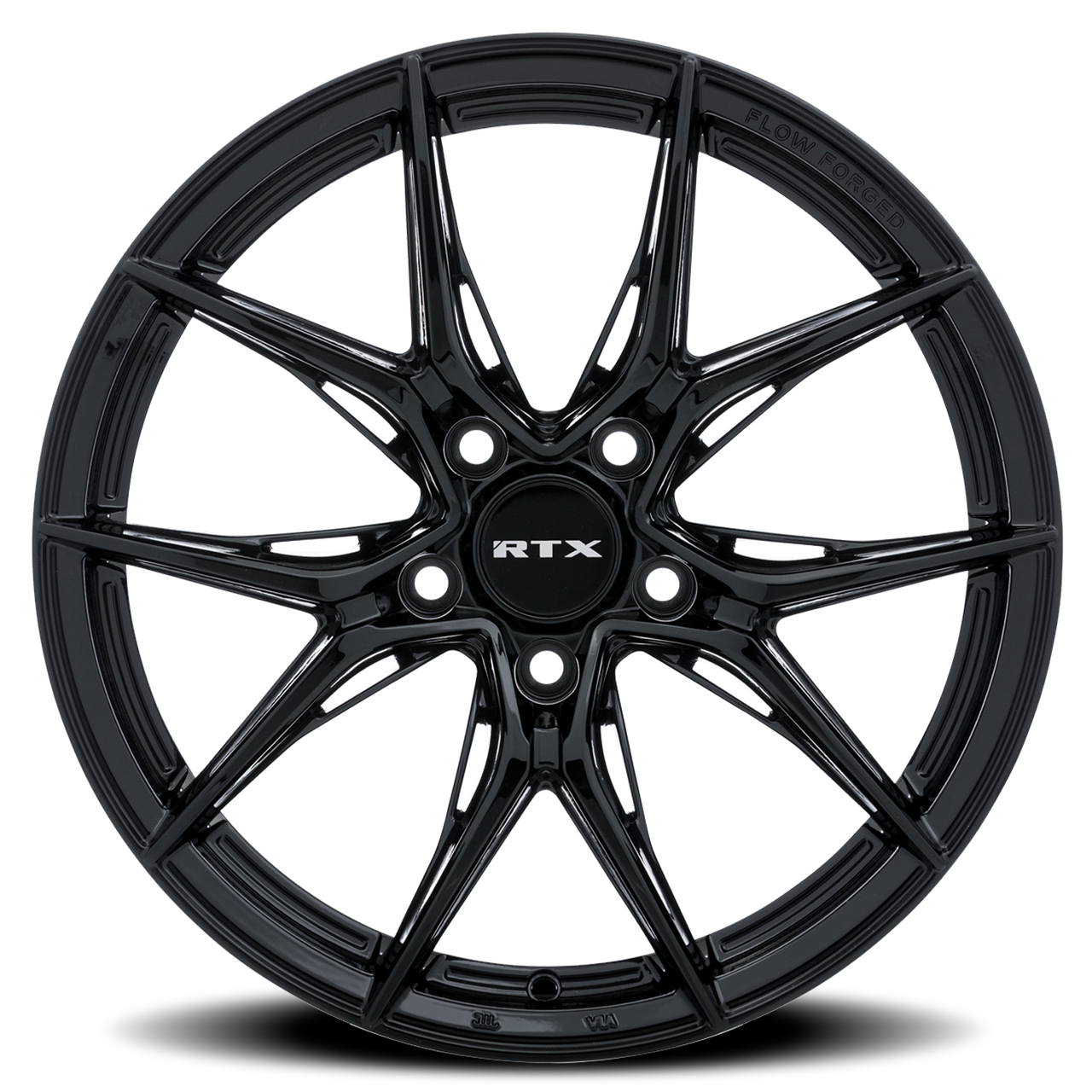 Rtx Slick Wheels Rims 16x7 5x114.3 Gloss Black 40mm | 082919