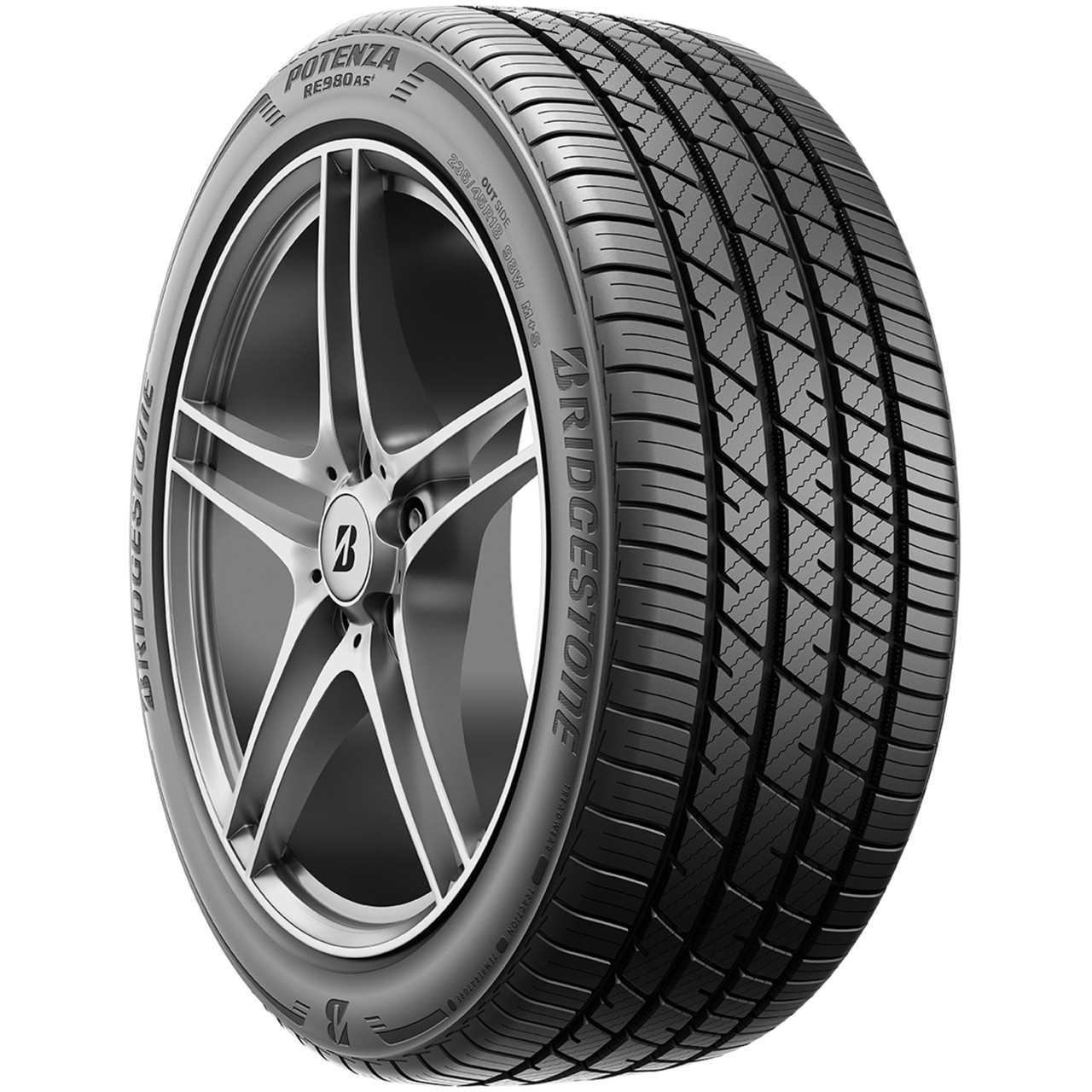 Bridgestone Potenza RE980AS+ Tire 215/55R17 94W 500AAA BW