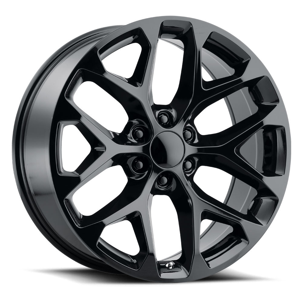 Voxx Replica Snwfl 20x9 6x139.7 Gloss Black 27mm Wheels