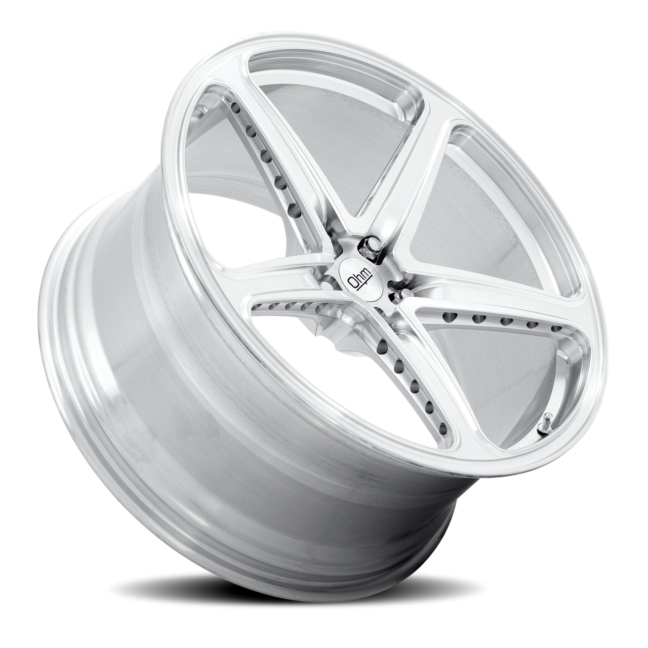 Amp Rims Ohm Amp 21x9 5x120 Silver Machined 25mm Wheels
