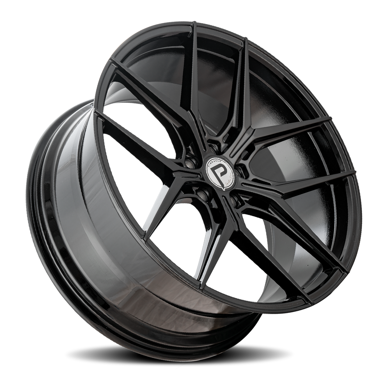 Pinnacle Splendent P204 20x8.5 5x120 Gloss Black 35mm Wheels