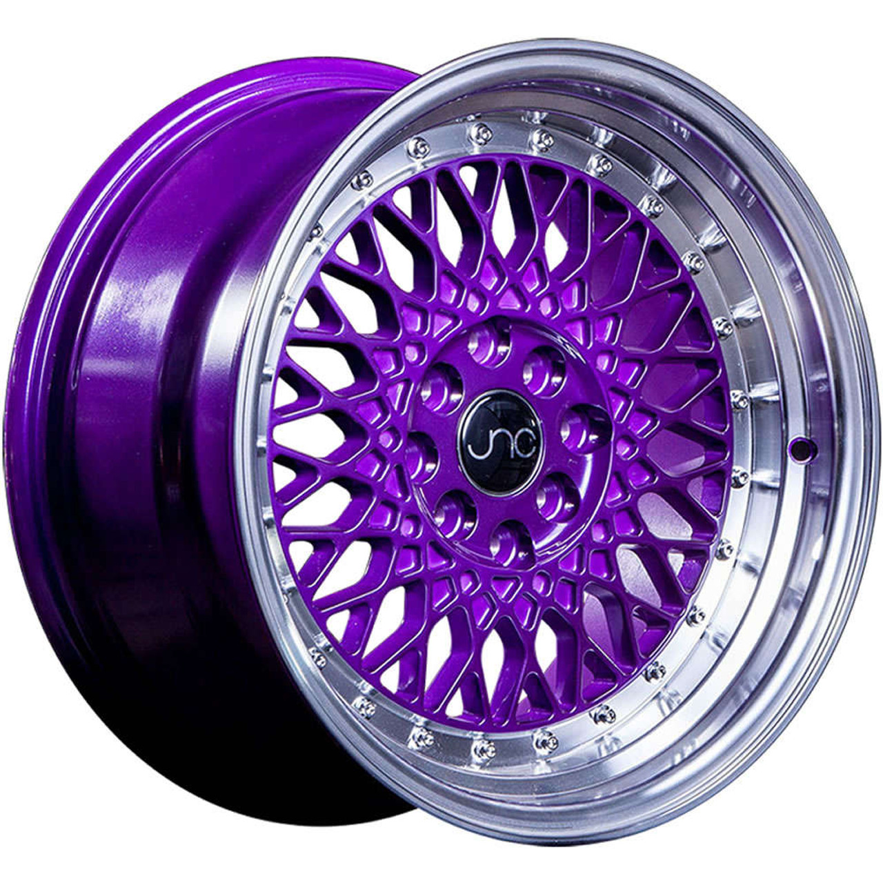 Jnc Jnc031 Wheels Rims 15x8 4x100 4x45 4x1143 Candy Purple Machined Lip 20 18515526342 