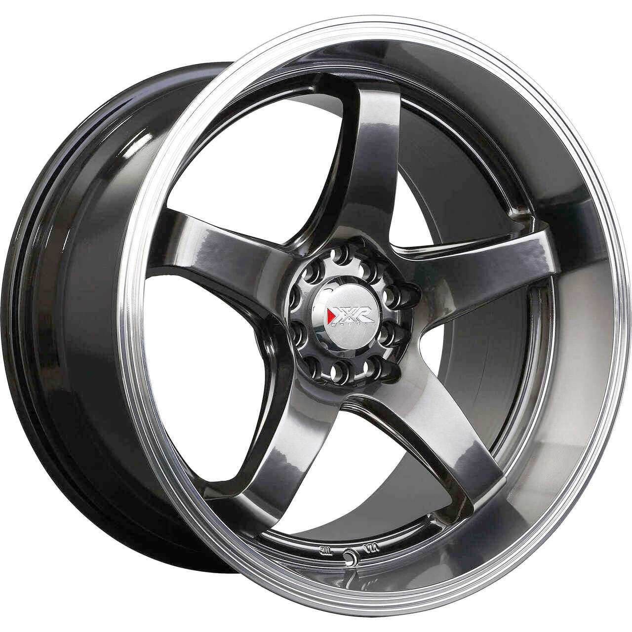 XXR 555 18x8.5 +35 5x100/5x114.3 4本セット Xxr 555 Wheels Rims 18x8.5 5x100 5x114.3 Chromium Black W