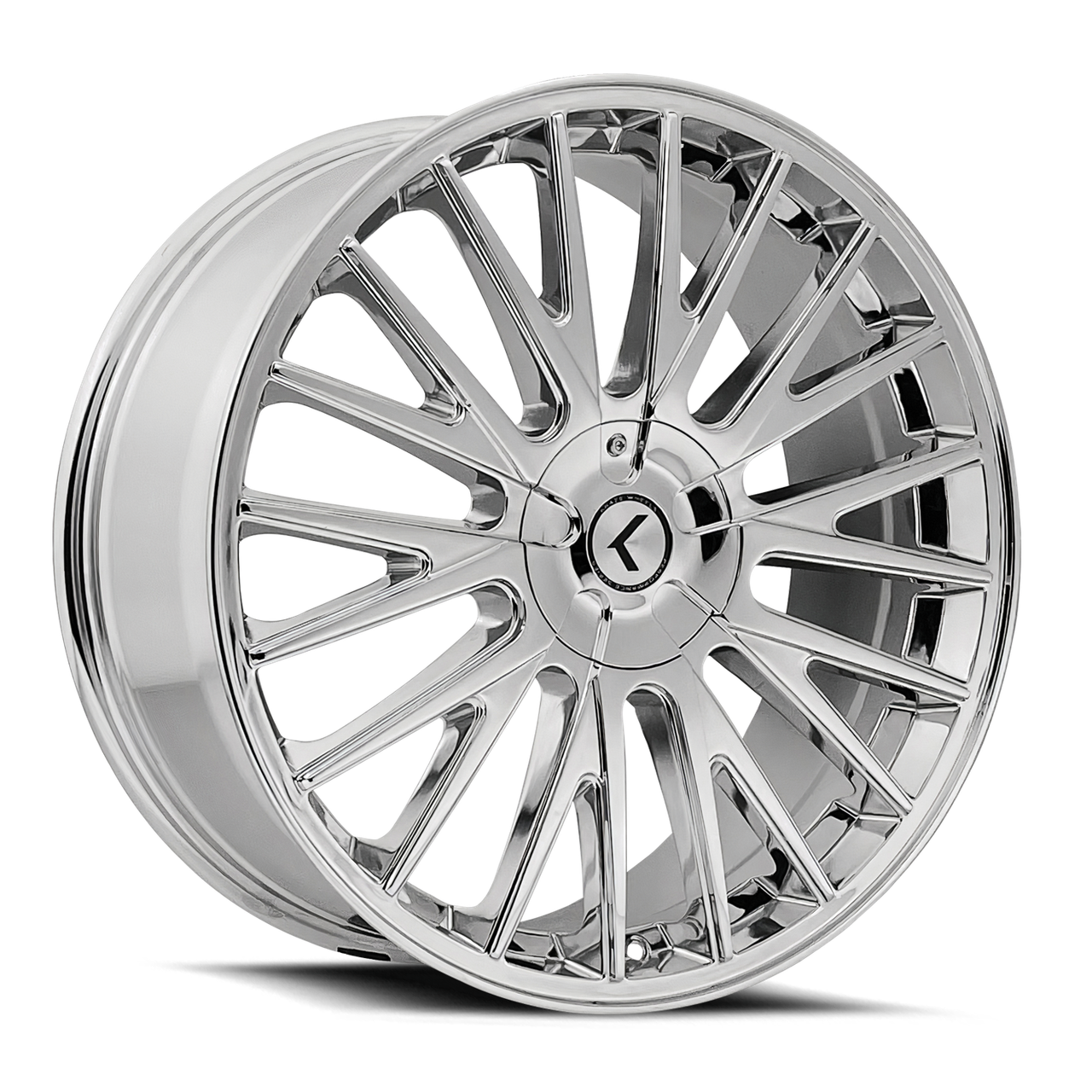 Kraze Kr185 Down 20x8.5 5x108 5x114.3 Chrome 38mm Wheels