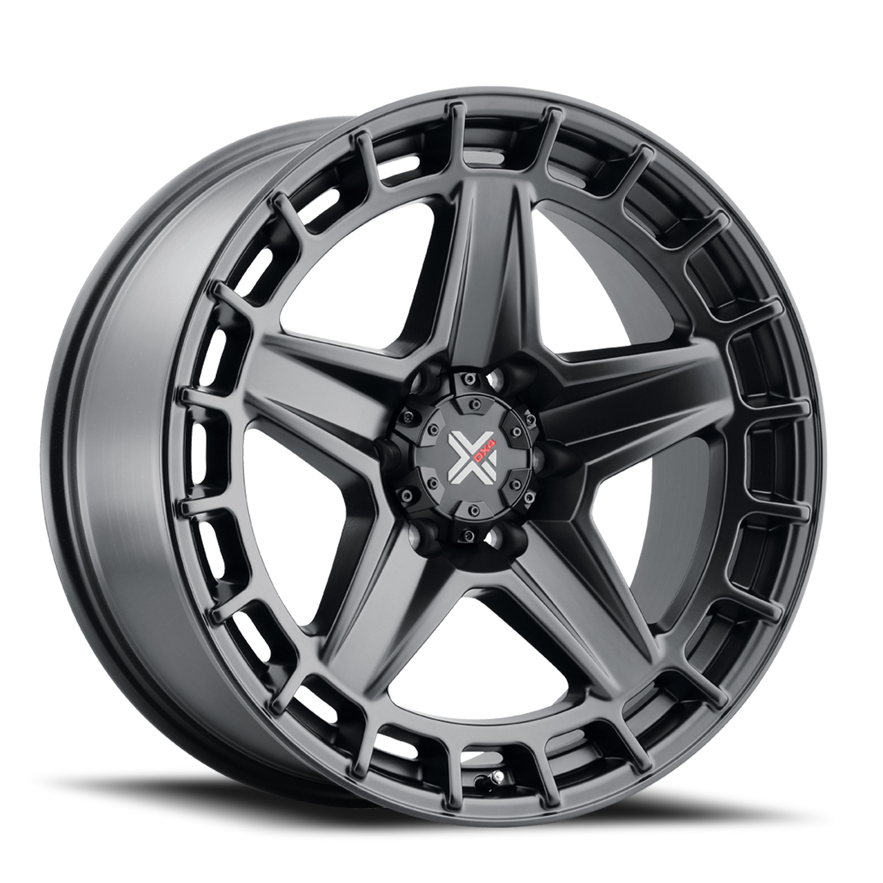 Dx4 Hammer Wheels Rims 20x9 5x139.7 Flat Black 10mm | X17291910108BF1