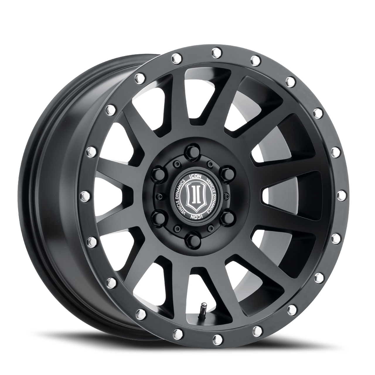Icon Alloys Compression 17x8.5 6x139.7 Black 0mm Wheels