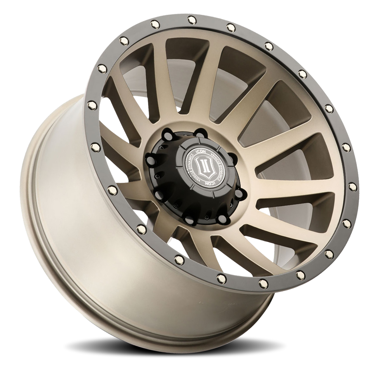 Compression Wheels Icon Alloys Compression 20x10 8x165.1 Bronze 19mm Wheels