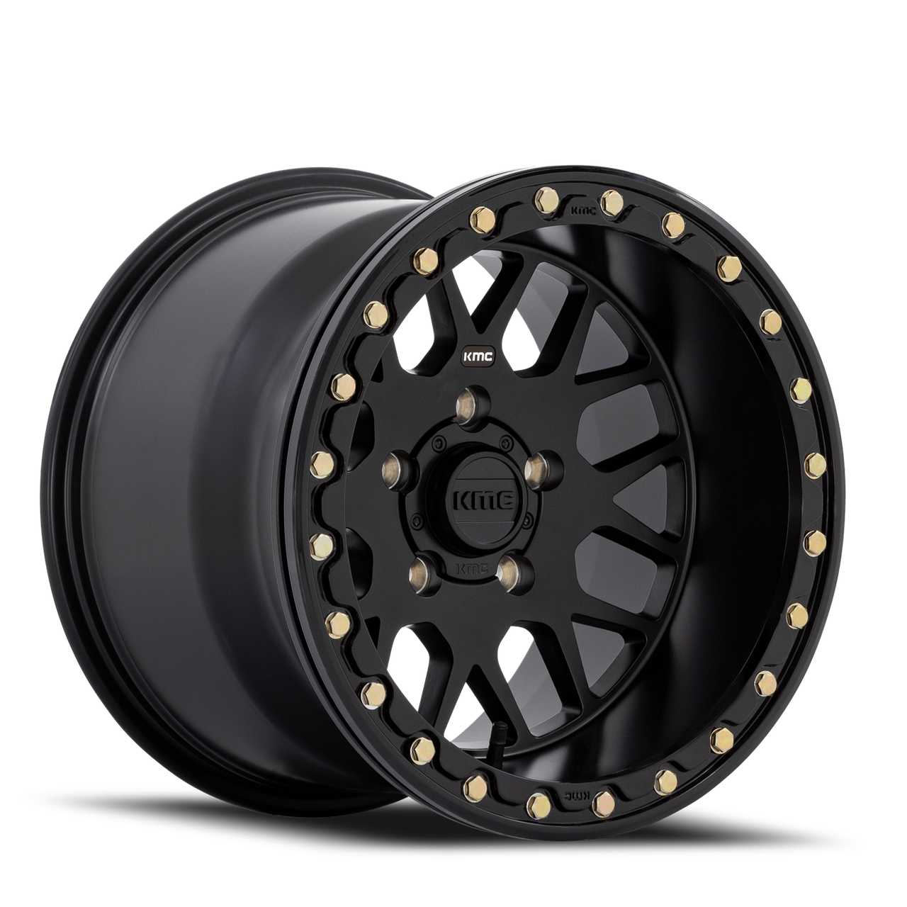 Kmc Powersports Ks235 Grenade Beadlock 15x10 5x114.3 Black 0 Wheels