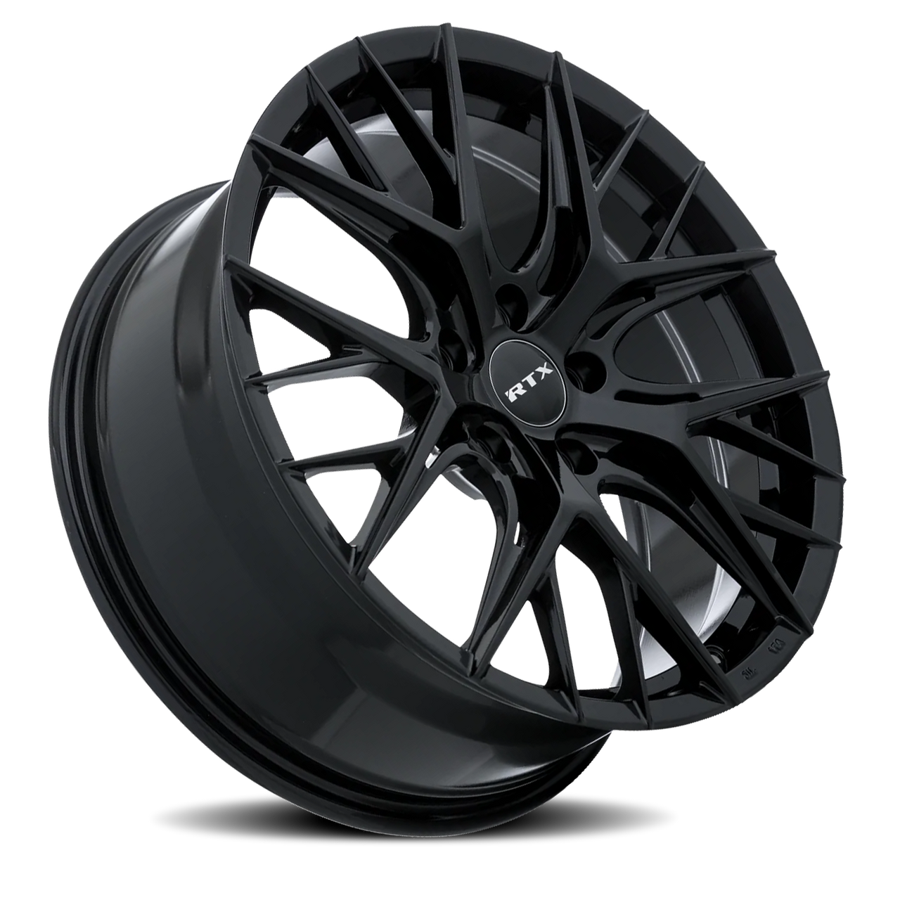 Rtx Valkyrie Wheels Rims 18x8 5x112 Gloss Black 38mm | 083041