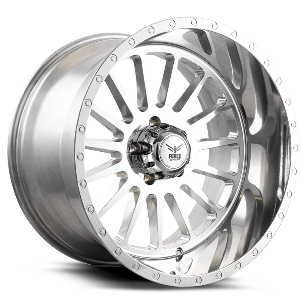 36 Power Rims Force Off-Road F36 20x12 5x139.7/5x5.5 Polished -44mm Wheels