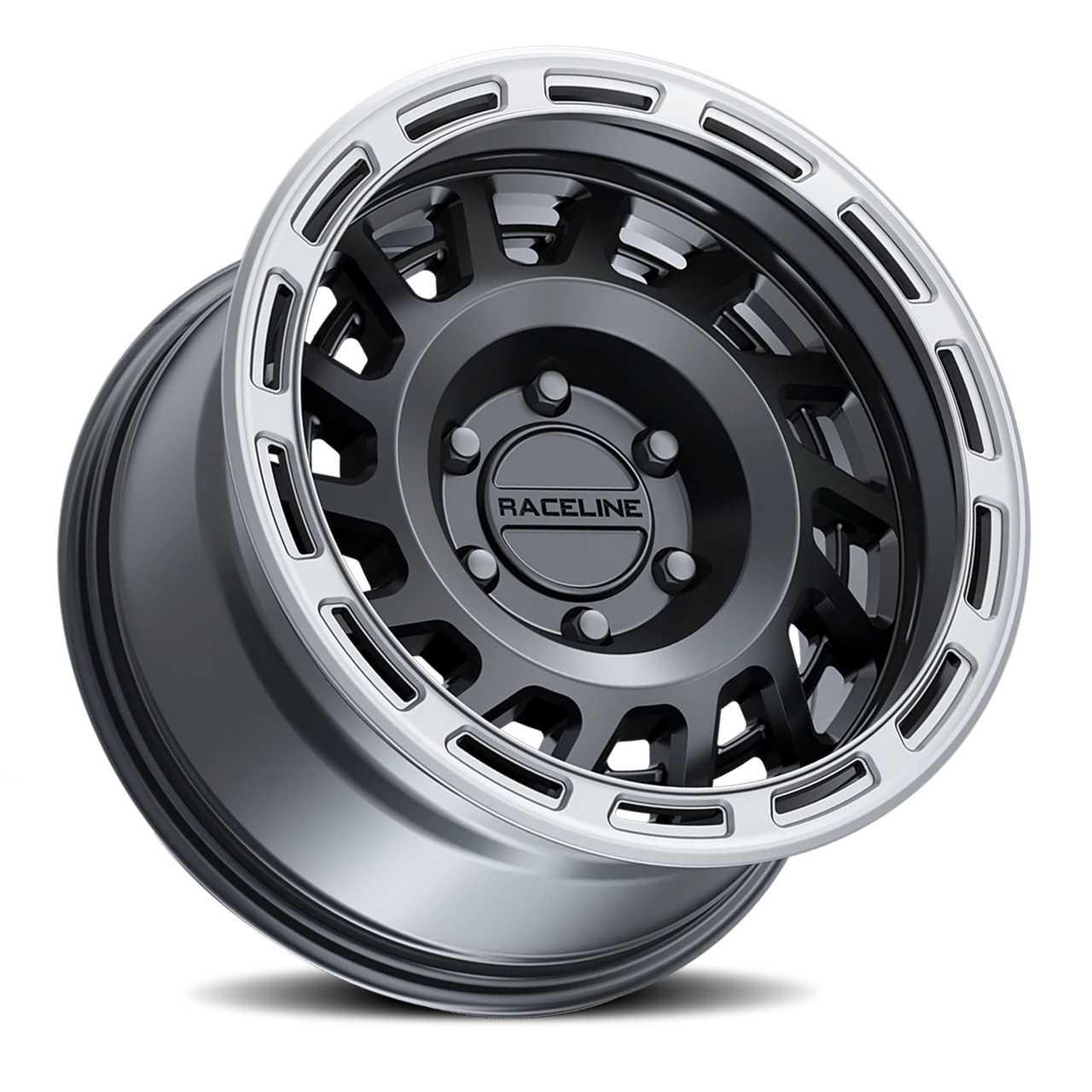 Holo Rims Raceline 957Bs Halo 18x9 6x139.7 Black Silver -12mm Wheels