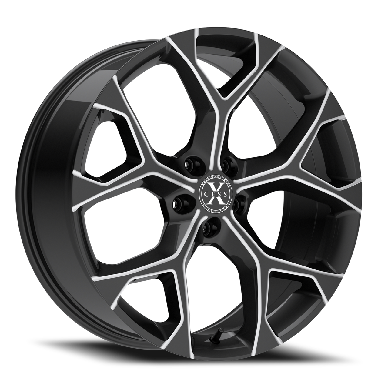 Xcess X05 5 Flake 24x9 5x139.7 Gloss Black 18mm Wheels