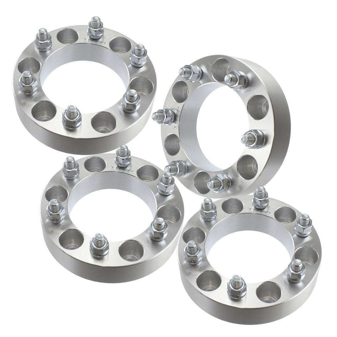 4 Wheel Spacers Adapters | 6x5.5 To 5x5.5 | 2 Thick | 6 Lug To 5 Lug