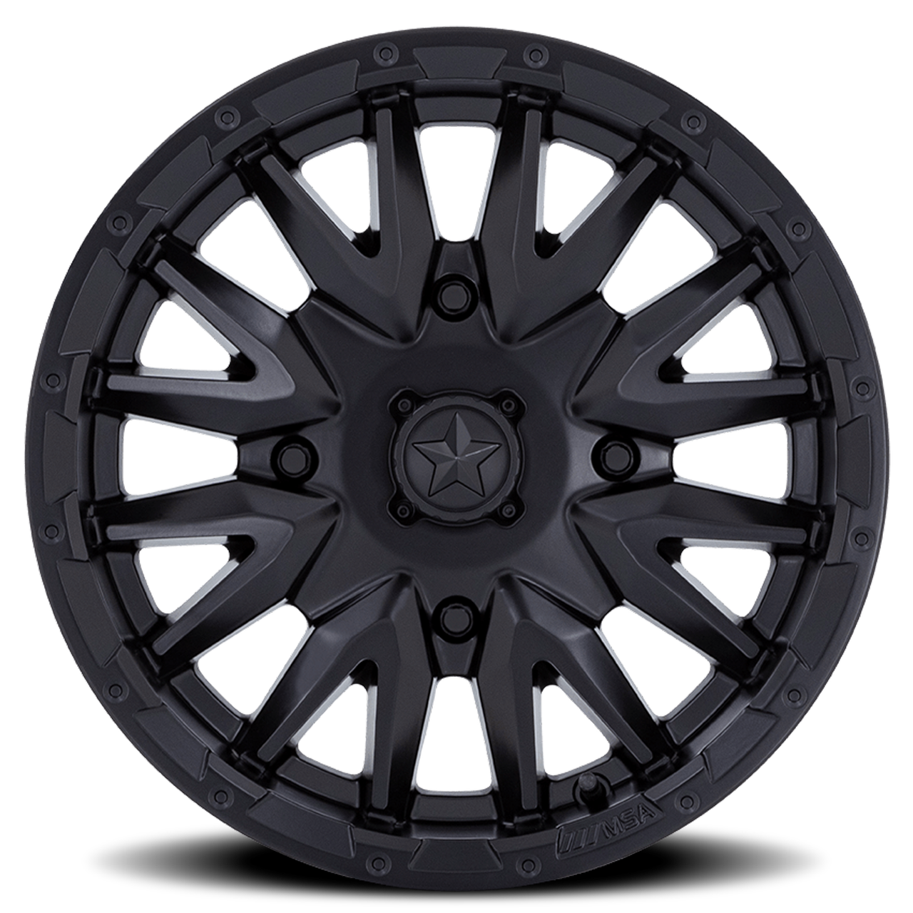Msa Fuel Rims Msa Offroad M49 Creed 14x7 4x137 Matte Black 10mm Wheels