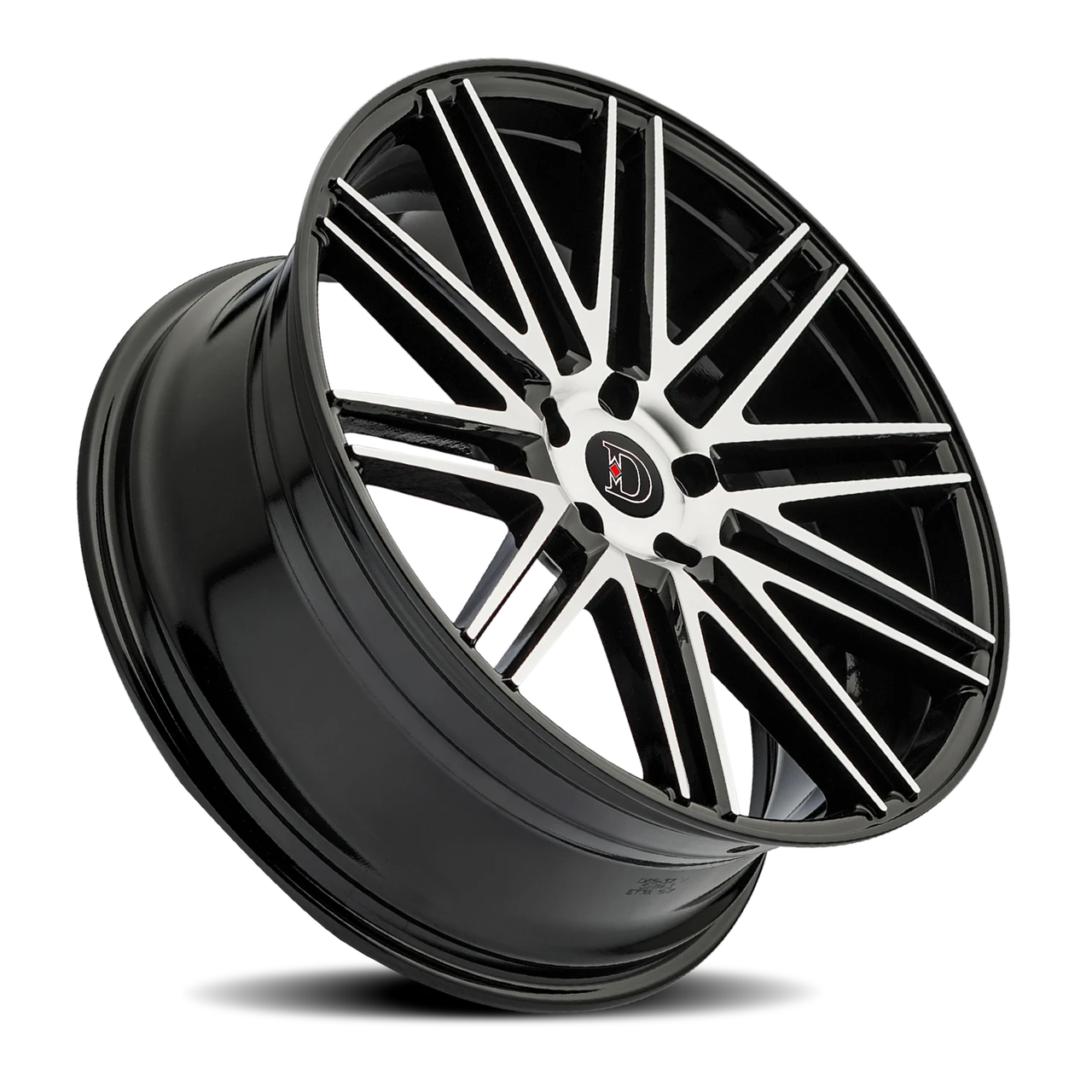 Defy D09 20x8.5 5x114.3/5x4.5 Black Machined 38mm Wheels