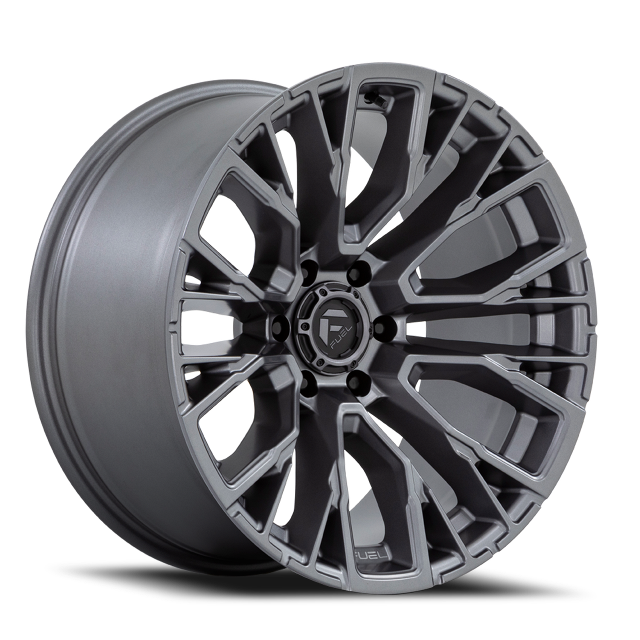 Fuel D848 Rebar 20x9 6x139.7/6x5.5 Matte Gunmetal 1mm Wheels