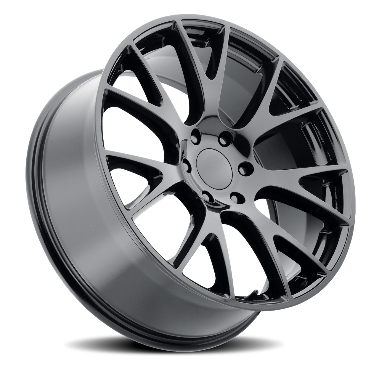 Voxx Replica Hellcat 22x9 5x127 Gloss Black 20mm Wheels