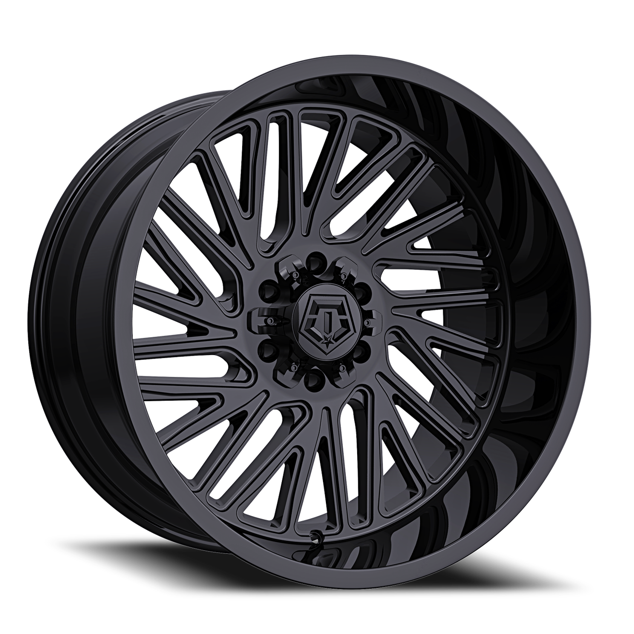 Tis 553B 20x9 5x127/5x5 5x139.7/5x5.5 Gloss Black 0mm Wheels